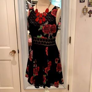 Free People sheer waist fit & flare perfect dress